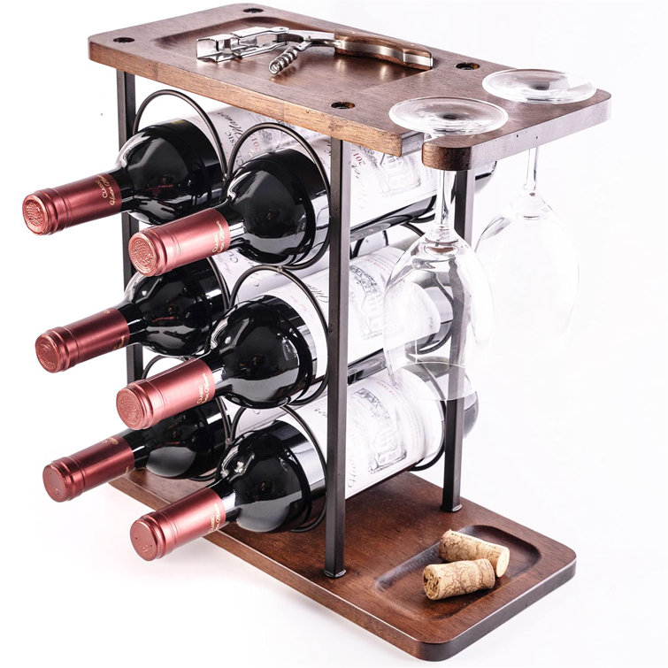 Borough Wharf Wine Rack Countertop Wine Bottles Holder Racks Wine